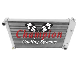 1970 - 1981 Pontiac Firebird/Trans Am 3 Row Champion ADV All Aluminum Radiator - Foto 1 di 7