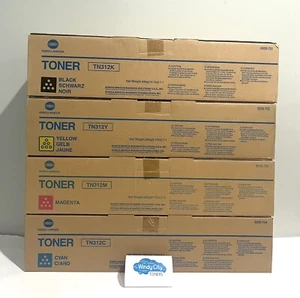 Konica Minolta Set Of 4 Toners TN312 KYCM For Bizhub C300 C352 NEW - Picture 1 of 4
