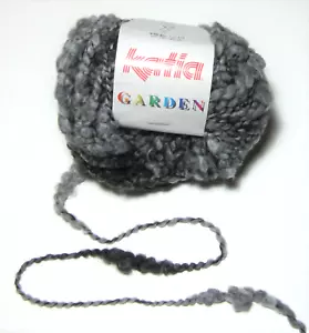 LOT of 10 balls KATIA GARDEN chunky machine washable wool yarn #210 GREY & BLACK - Picture 1 of 1