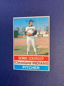 1976 Hostess #137 Dennis Eckersley RC - Cleveland Indians HOF Rookie - Rare