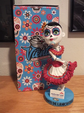 Lancaster Jethawks El Viento De Lancaster Sugar Skull SGA Bobblehead Cover