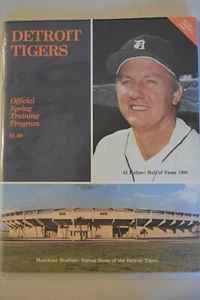 VINTAGE LOT Al Kaline of (3) 1980 Detroit Tigers Spring Training Programs - Picture 1 of 1