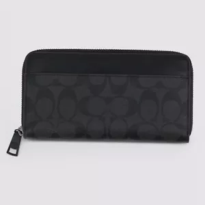 Coach Accordion Wallet In Signature Canvas Long Wallet - Picture 1 of 2