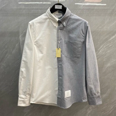 Camisa giratoria Thom Browne para hombre/mujer nuevo color a juego igual informal cómoda Foto 1 de 4