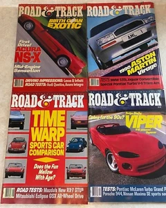Road & Track's Magazine 1989 Total Of 4 Issues USED - Picture 1 of 6
