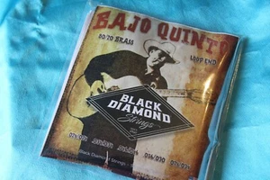Black Diamond Brass Wound Bajo Quinto Strings, 10 String Set, Loop End, N247B - Picture 1 of 2