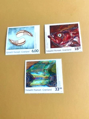 2009 GREENLAND  SC.##545-547, CONTEMPORARY ART, COMPLETE, MNH - Image 1 of 4