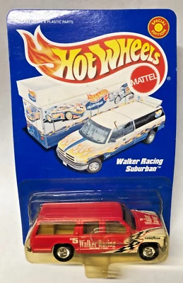 WALKER RACING SUBURBAN #5 red full grid racing 1999 real riders hot wheels NEW - Image 1 of 2