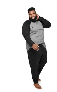 Sonoma Goods Men's Supersoft Raglan Tee & Jogger Pants Sleep Set Size XXL Tall - Picture 1 of 6