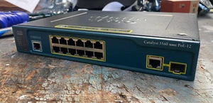 Cisco Catalyst 3560 Series PoE-12 Ports Managed Gigabit Switch l WS-C3560-12PC-S - Picture 1 of 6