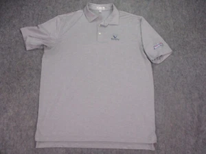 Peter Millar Mens Shirt Extra Large Grey Stretch Spandex Golf Valhalla Golf Club - Picture 1 of 15