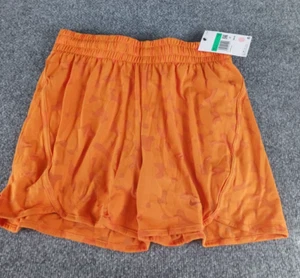 NIKE KIDS TRAINING SHORTS XL ORANGE W/ CAMO LOOSE FIT COTTON,POLYESTER, SPANDEX - Picture 1 of 8