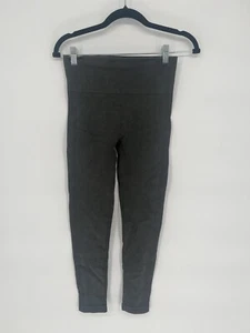 Spanx Seamless Leggings with ribbing green gray Medium *See Description* - Picture 1 of 4