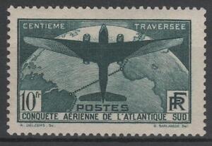 FRANCE STAMP TIMBRE 321 " TRAVERSEE ATLANTIQUE SUD 10F VERT " NEUF xx LUXE C145