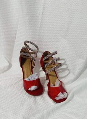 Shoedazzle Red, High Heel  Fancy, High Heel Women’s formal wedding,  Red Size 7 - Image 1 of 3
