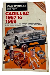 Chilton 7462 Cadillac 1967 To 1989 Service Repair Manual - Imagen 1 de 4