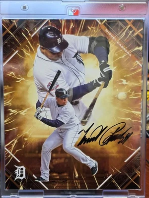 2025 Fanatics Under Wraps Emanate MIGUEL CABRERA ORANGE Auto /25 DETROIT TIGERS - Image 1 of 2