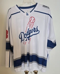 Los Angeles Dodgers LA Kings Mashup Jersey Giveaway Size Medium XL MLB 23 Rare - Picture 1 of 7