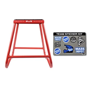 Matrix Concepts C1 Steel Stand /Mass Depot Sticker Pack - Red - Bild 1 von 9