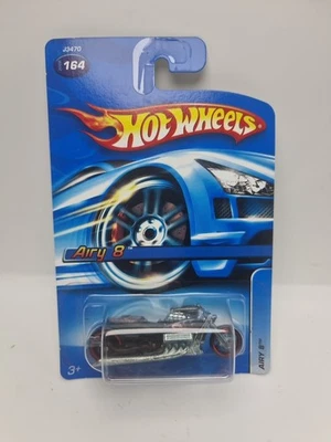 Retro 2006 Hot Wheels Airy 8 Motorcycle New On Card #164 - Image 1 of 4