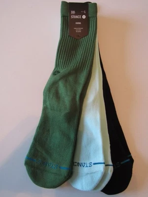 Paquete de 3 calcetines deportivos Stance Icon para hombre mezcla de algodón grandes 9-12 nuevos con etiquetas Foto 1 de 4