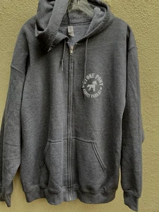 Stone Pony Ashbury Park New Jersey Zip HOODIE Large anthrazit grau - Bild 1 von 6