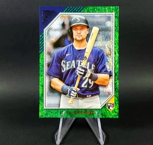 Cal Raleigh RC /99 2022 Topps Rookie Green Holofoil Mariners Gallery Baseball - Picture 1 of 13