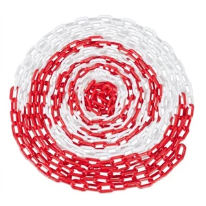 Absperrkette rot weiß Kunststoffkette Warnkette Plastikkette Kunststoff Kette - Bild 1 von 40