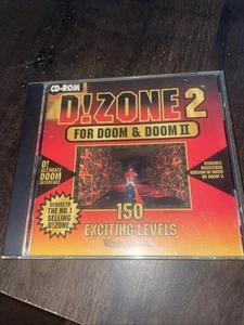 D!ZONE 2  FOR DOOM & DOOM II 150 Exciting Levels,  Game Computer PC CD-Rom - Picture 1 of 6