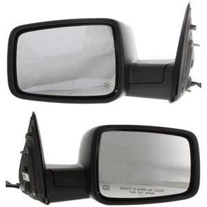 Power Mirror Set Of 2 For 2011-2012 Ram 1500 Heated Manual Fold With Memory - Picture 1 of 12