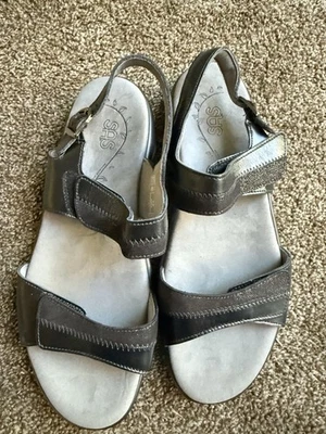 Women's SAS Nudu Adjustable Comfort Sandal  Size 12 WW Leather Made USA - Image 1 of 3