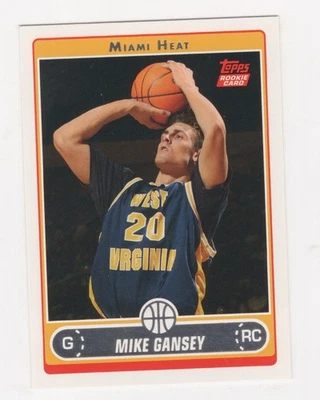 2006-07 TOPPS BASKETBALL ROOKIE MIKE GANSEY MIAMI HEAT #260 - Image 1 of 2