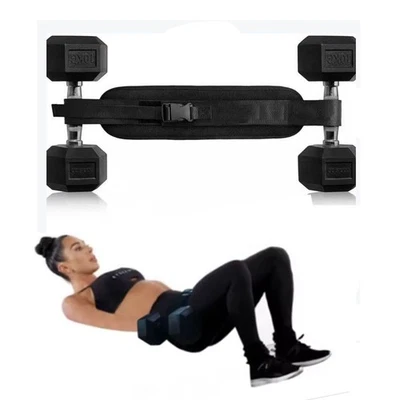 Hip Thrust Fitness Booty Belt Dumbbell Training Workout Gym Exercise Training UK - Image 1 of 4