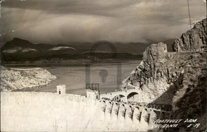 RPPC Arizona Roosevelt Dam AZ um 1940 Echtfoto Vintage Postkarte - Bild 1 von 5