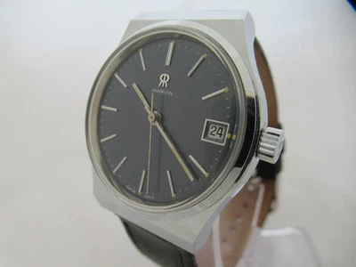 全新瑞士复古机械手工上弦男式 MARVIN 分析手表日期 — 第 1/4 张图片