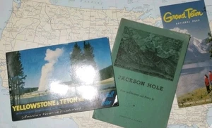 Lote De Colección Álbum de Recuerdo Grand Teton Yellowstone Parques Nacionales Jackson Hole Años 50 - Imagen 1 de 14