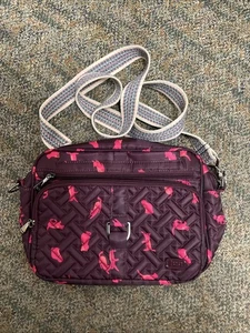 Borsa a tracolla LUG donna Carousel XL bordeaux gatti trapuntata blocco RFID - Foto 1 di 7