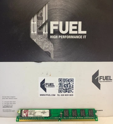 Kingston  1GB DDR2 ram memory module PC2-6400  -  KVR800D2N6/1G - Image 1 of 3