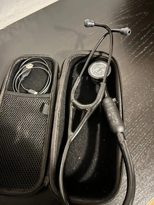 3M Littmann CORE Digital Stethoscope with hardcase Black-Finish Chestpiece, 8480 - Image 1 of 4