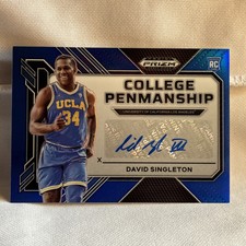 2023 Panini Prizm Draft Picks David Singleton College Penmanship RC Auto /149