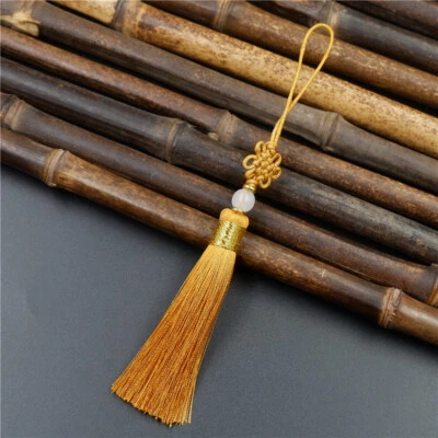 Pequeño nudo chino borla artesanía joyería hágalo usted mismo USB disco flash teléfono móvil colgante Foto 1 de 4