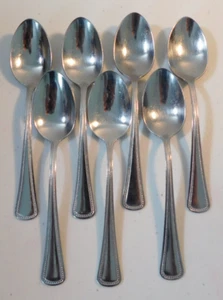 Oneida Oneidacraft NADELSPITZE PERLEN KUNST MUSTER SET (7) TEELÖFFEL 6" - Bild 1 von 4