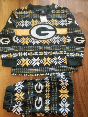 Green Bay Packers 2 Piece Pajamas NFL Team Apparel Size Child 3T (New wo tags) Cover