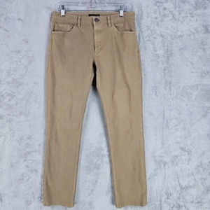 Theory Jeans Mens Size 31X28 Haydin Straight Slim Fit Light Brown Stretch Denim - Picture 1 of 8