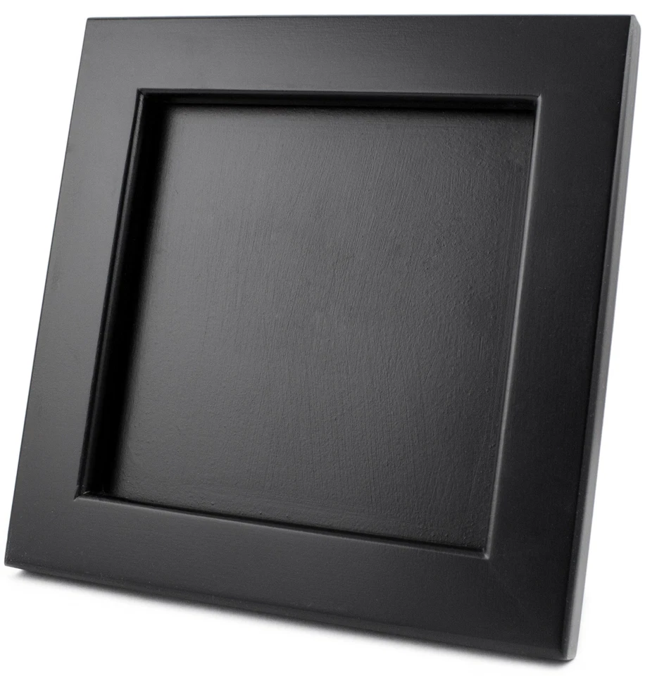 BRUBAKER Baby Gipsabdruck Set Bilderrahmen Schwarz Geschenk Taufe Geburt