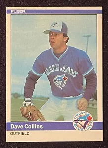 Tarjeta de béisbol Fleer #151 Dave Collins 1984 MLB Toronto Blue Jays Outfielder - Imagen 1 de 2