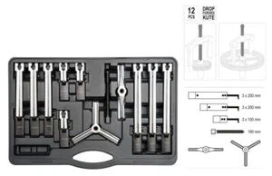 YATO 2/3 Arm Universal Innen Abzieher Lagerabzieher Kugellager 12Tlg 100-250mm - Bild 1 von 8