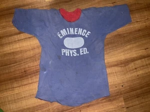 Vintage reversibile P.e. Maglietta Palestra Eminenza Liceo Fisica Ed S/m anni 50 60 - Foto 1 di 11