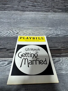GETTING MARRIED, PLAYBILL, CIRCLE IN THE SQUARE THEATRE, JULY 1991 - Picture 1 of 7