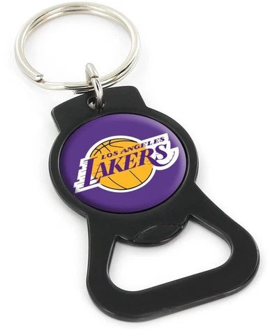 LOS ANGELES LAKERS - BOTTLE OPENER KEYCHAIN - BRAND NEW - NBA-BK-702-25-BK Cover